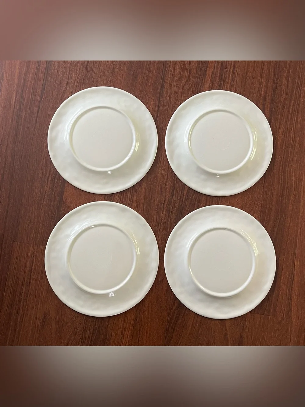 Bed Bath & Beyond Melamine 10.5” Dinner Plates Boho Tuscany Orange Set Of 4